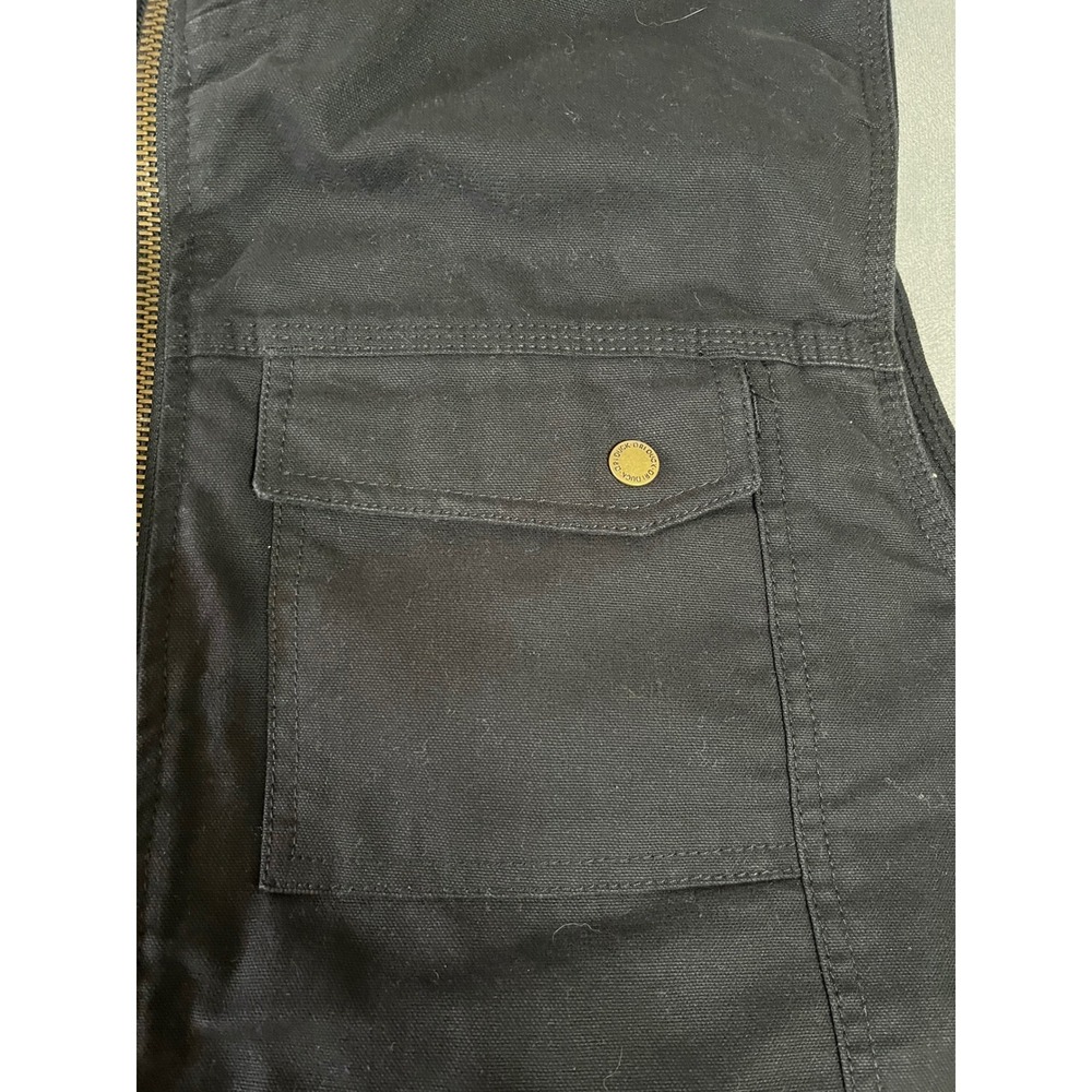 Dri Duck Trek 5068 Mens XL Black Canyon Cloth Canvas Sherpa Lined Workwear Vest - Picture 9 of 10